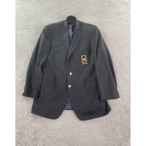 Vintage Corbin Blazer 42 L Navy Wool  United States Seniors Golf ASSN Crest Logo